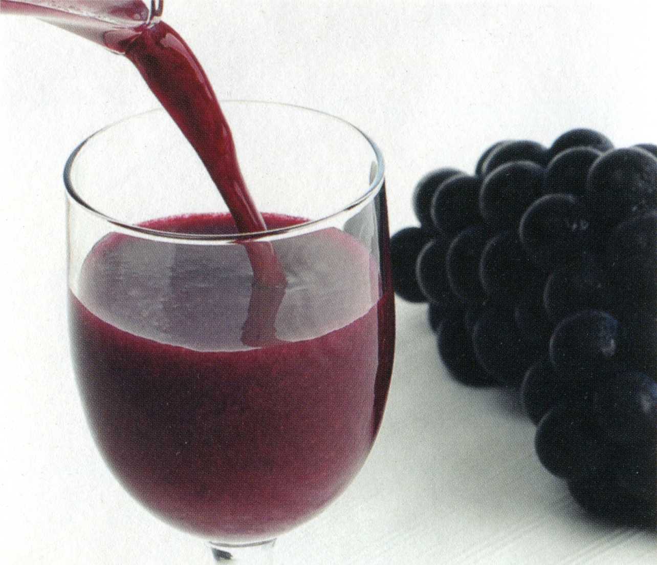 Польза и вред виноградного сока