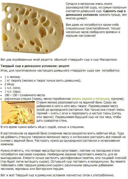Маасдам технологическая карта