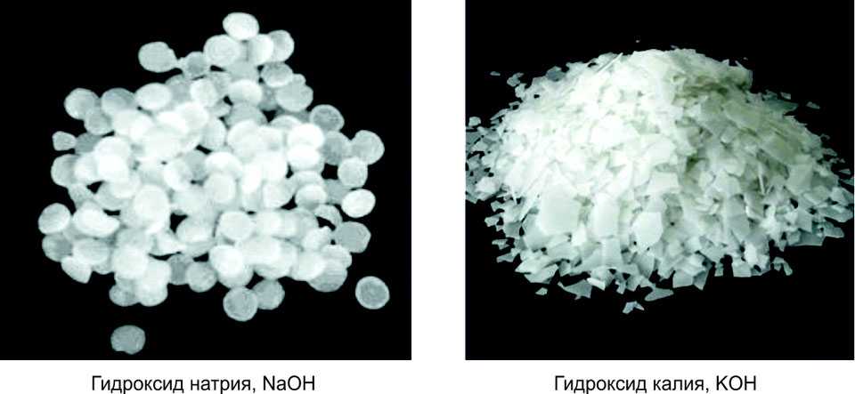 Натрий гидроксид и едкий калий