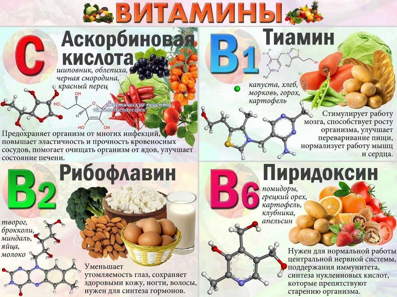 В каких продуктах содержится витамин b?