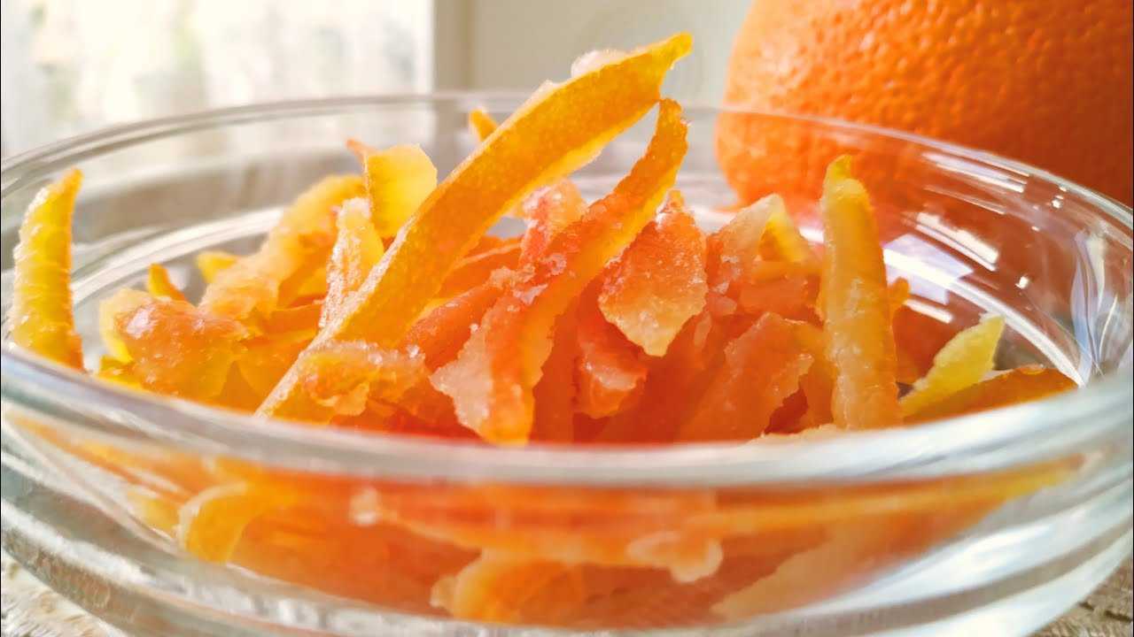 Цукаты из апельсиновых корок быстро